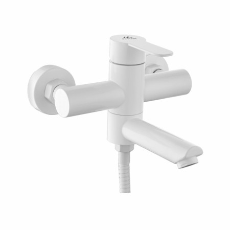 Fashun A53001-8 bath mixer, single-leaf, pour 120 mm, with shower, white