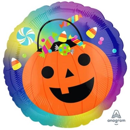 Foil ball 18 "Conflict pumpkin", circle