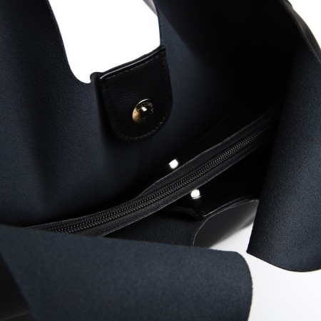 Female bag Textura, chover, large size, black color-3