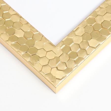 Photo frame Plastic "Mira" 20x30 cm, 651618 Gold (plastic screen)-1