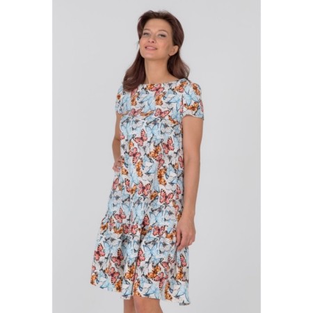 Women's dress with a belt, size 42-3