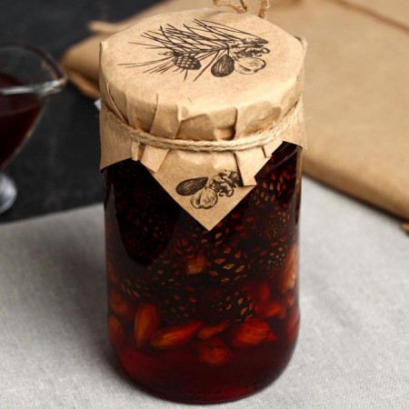 Jam "Thai cache" from a pine cone with walnut assorted, 420 g-1
