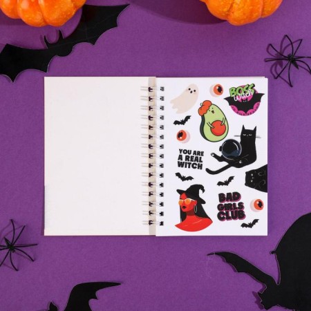 Notepad A6, 40 liters on the crest, with Boss Witch stickers-2