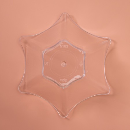 The form of plastic disposable for the buffet, transparent, 70 ml, 15 pcs/units.-4