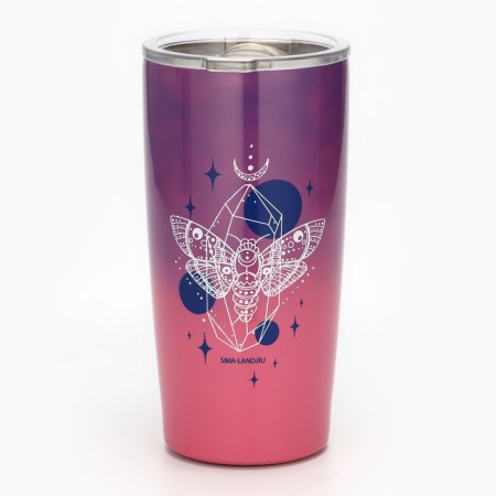 Thermal engine metal "Moth", 550 ml, retains the heat of 4 hours
