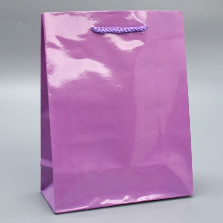 Gift package laminated, packaging, "lilac", MS 18 x 23 x 8 cm-1
