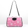 Bag - Carriage for animals "Flowers", pink, size L, 53 x 21 x 29 cm