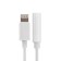 Lightning adapter on Jack 3.5, music + headset, bt, white