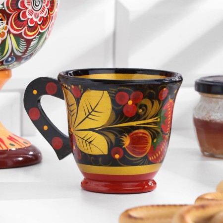 Mug "Sokovo", 9 × 9 cm, Khokhloma, mix