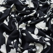 Payer satin fabric stuffed, width 150 cm, black color