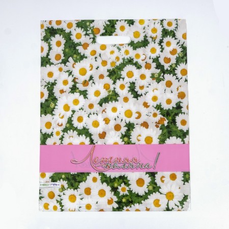 Package "Summer Polyana", polyethylene, with a cut pen, 38 x 47 cm, 60 μm