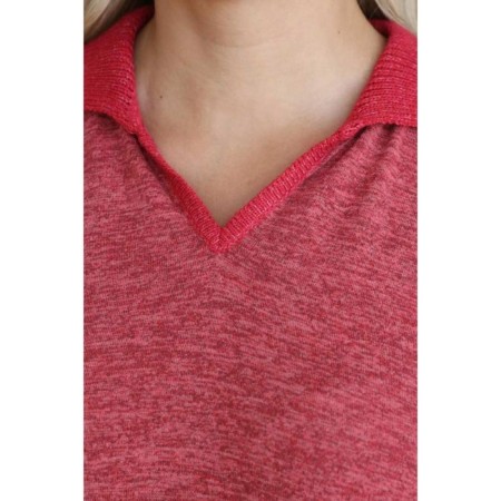 Female pulver, size 54, red color-6