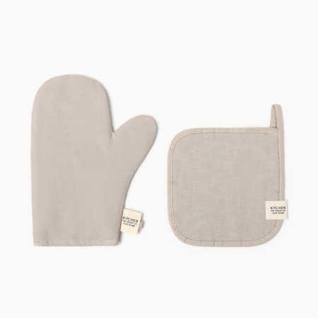Kit kitchen Ethel Calm: mittens 20x27 cm, tack 19x19 cm, 100% cotton, 250 g/m2-1