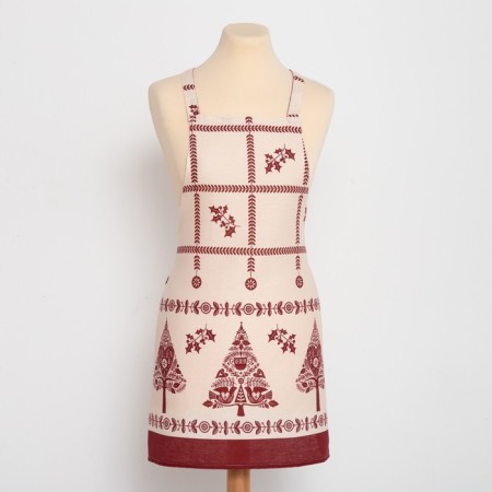 Apron "Dolyana" Merry Christmas 60x65cm, 100%HL, Rogozhka 164 g/m2-4