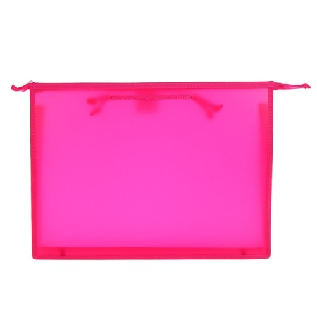 Folder for drawings and drawings A3, 420 x 343 x 50 mm, 0.9 mm, with handles, plastic, lightning from above, "standard" pr 3, pink