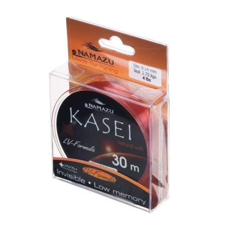 Namazu Kasei fishing line, diameter 0.14 mm, test 1.72 kg, 30 m, red-1