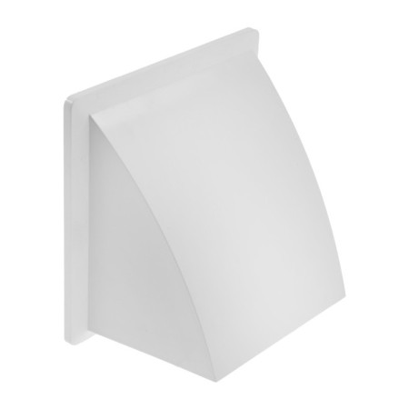 The output of the wall zein, 170 x 170 mm, d = 125 mm, with a check valve, white