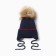 Children's hat with insulation, rn 35-40, dark blue color