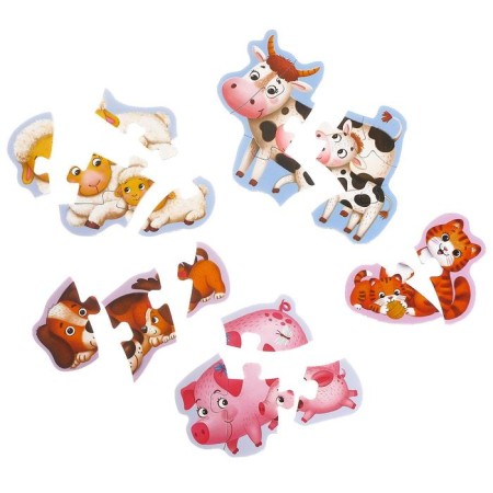 Maximum puzzles "Whose baby", 5 puzzles, 20 parts-2