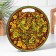Board cutting and serving round kitchen "Gorodetskaya painting", 25.5 cm