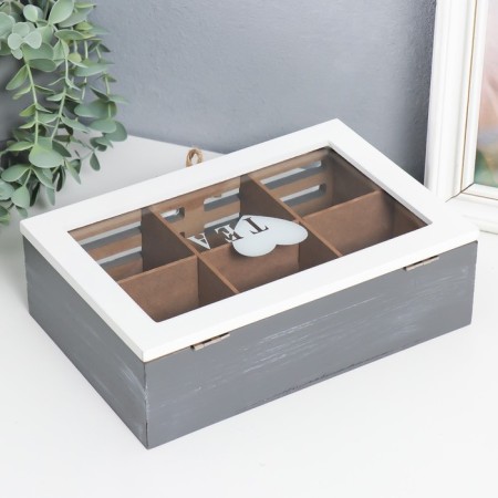 Casket tree with divisions "Tea love" 16x24x7.5 cm-3