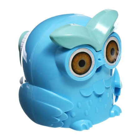 Mechanical sharpener with the container owl blue-4
