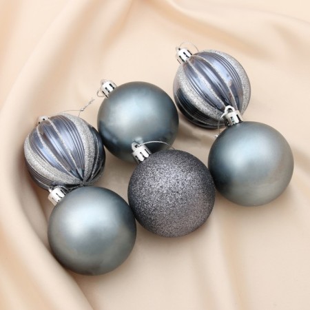 Set of balls plastic D-6 cm, 6 pcs "overflow"