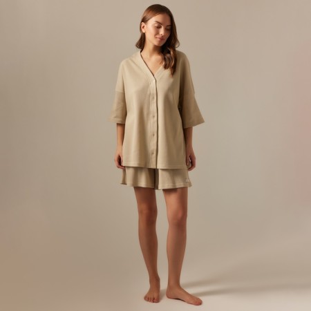Home suit (shirt and shorts) SL Home p. M, beige-3