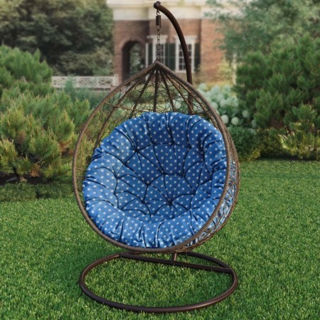 Siri swing pillow, diameter 115 cm, blue color