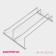 Drying dryer Dilan, 2 guides, 34 × 6 × 22.5 cm, chrome color