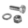 Bolt bolt master, with a hexagonal head, galvanized, din933, m6x16 mm, 12 pcs