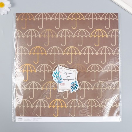 Scrapbooking paper "Umbrella" density 180 g 30.5x32 cm-3