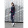 Female Female Suit, Size 48, Blue, Gray Color