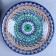 Largan Rishtan ceramics "Patterns", 33 cm, blue mix, deep