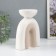 Ceramics candlestick for 1 candle "Medusa" sand-white 13.5x8.7x18 cm