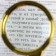 Classic magnifier in gold frame 6x, d = 7cm, master K.