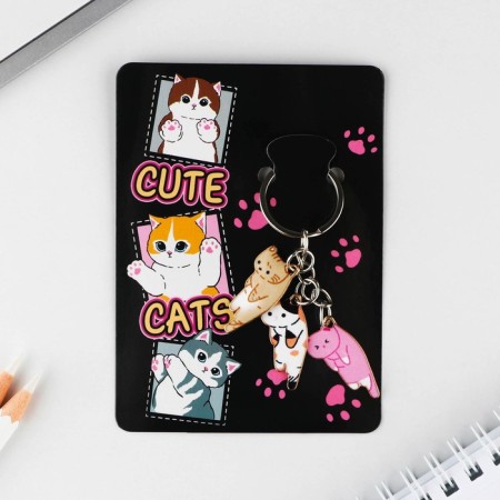 Key keychain "Cute", 2.5 x 9 cm-5