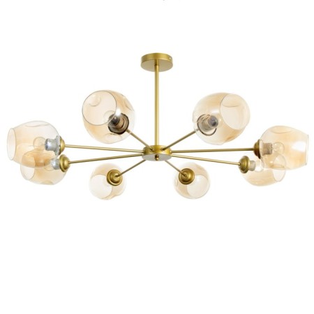 Murano chandelier 8he27 60W gold 90x90x35cm Bayerlux