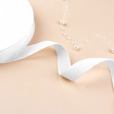 Velvet tape, 20 mm, 18 ± 1 m, white color No. 01