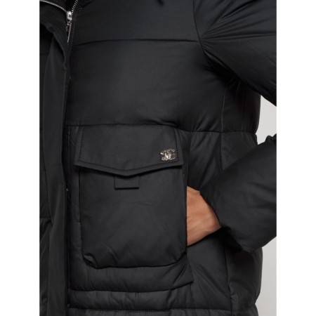 Coat insulated winter female, size 48, black color-13