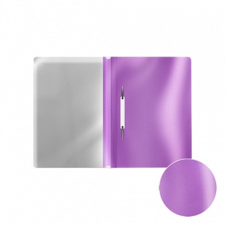 A5 180 microdistrict folder Erichkrause "Glossy Candy", mix, glossy, transparent top, up to 130 sheets-1