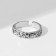 Ring "Relief" Craters, dimensionless, black silver color