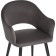 STULL OF A METALLARCAS APRA Metal/velor, black/graphite 57x57x81 cm