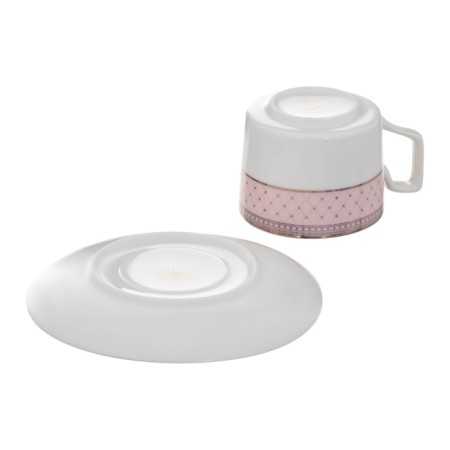 Tea service Wy Paradaise, 12 items, a mug 250 ml 6 pcs, a saucer d = 15.5 cm 6 pcs, porcelain-6