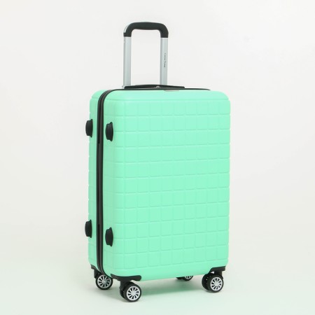 Middle suitcase 24 "on lightning, code lock, 4 wheels, mint color-1