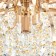 Causte "Irina" 8x60W E14+24W LED PDD gold 58x58x52cm SVK