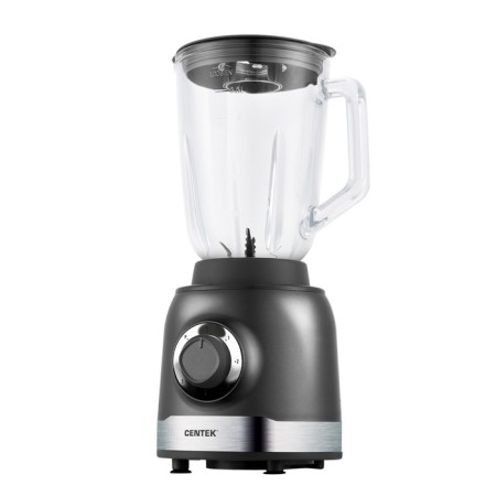 CENTEK CT-1326, stationary, 600W, 1.5 l, 5 speeds+impulse, glass, gray, gray