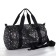 Bag children's sports plush for a girl with sparkles "Stars" black