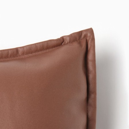 Decorative pillowcase "Ethel" to the leatherette 45x45 cm, brown-2