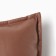 Decorative pillowcase "Ethel" to the leatherette 45x45 cm, brown